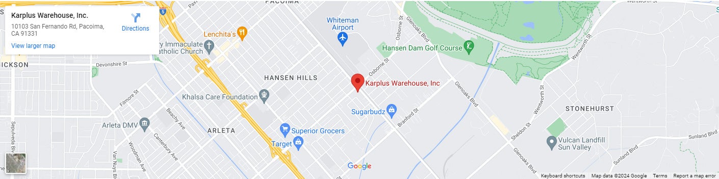 Karplus Warehouse Inc. Google Map Image